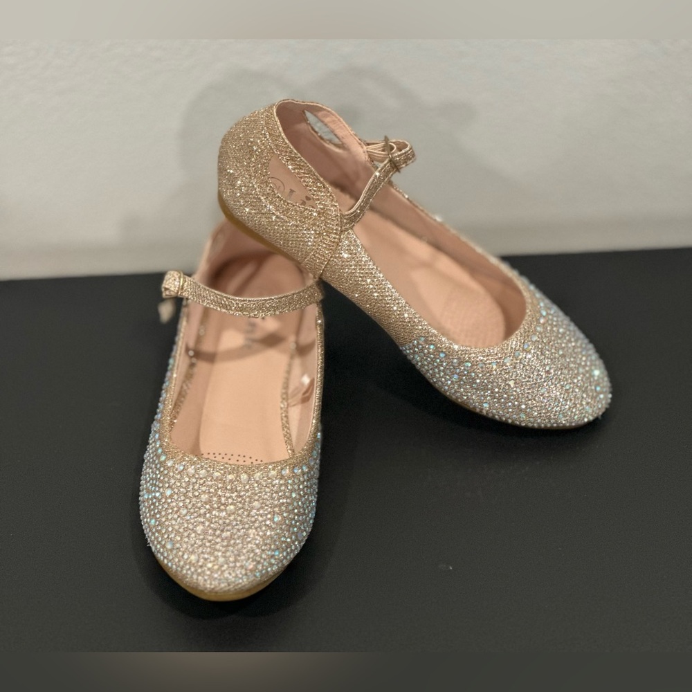 NWOT Link rhinestone dress flats 2Y from Nordstrom